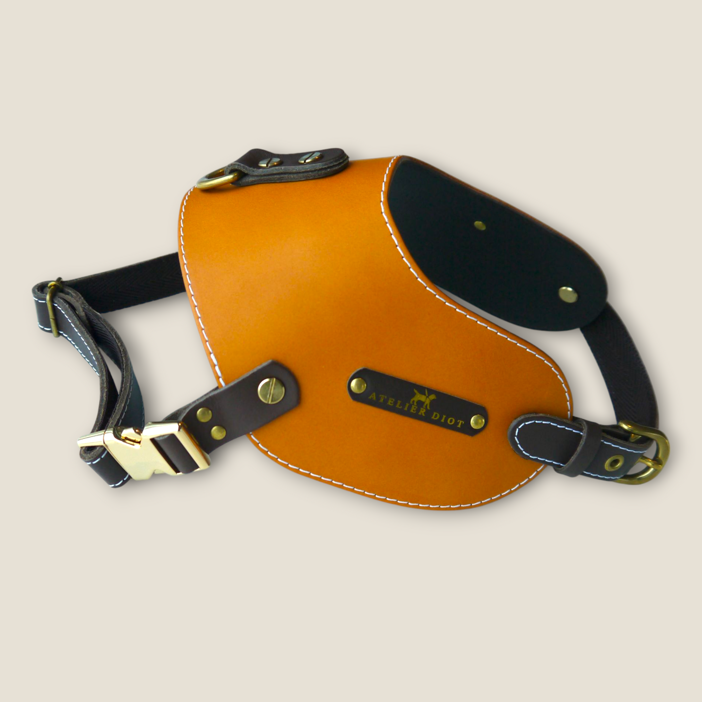 姫路レザー ノルウェージャン 犬用ハーネス カラーシリーズ 【小型~中型犬サイズ】